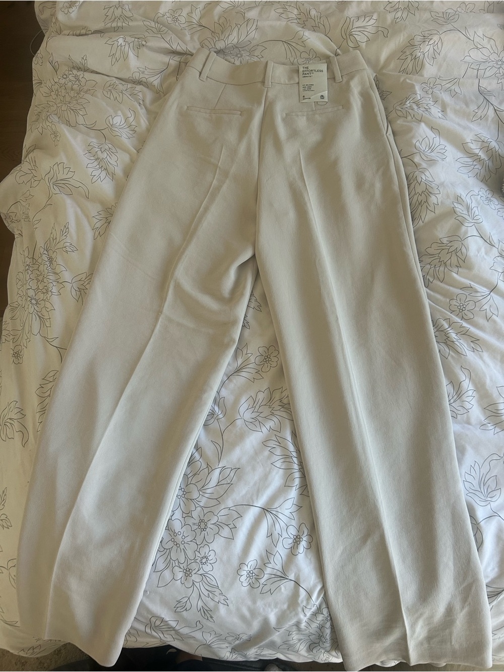 NWT- Aritzia Effortless High-Rise Trousers in Metropolis Beige/Taupe- Crepette - Picture 3 of 6